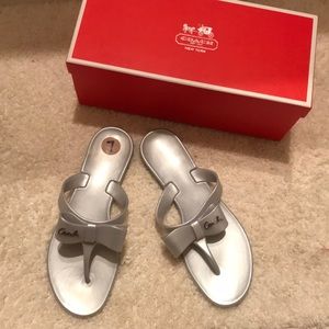 NWT Coach Pretty Bow Jelly Sandals